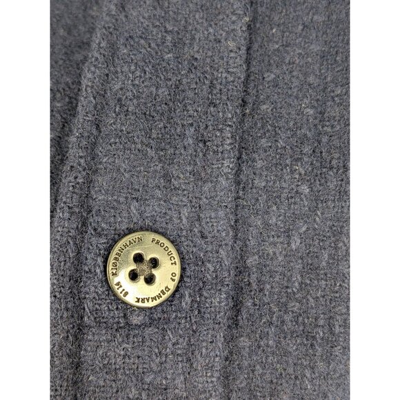 HAN Button Up Shirt Men Size XL Wool Blend Textured Minimalist Danish Timeless - Picture 6 of 10